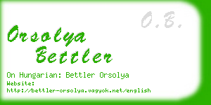 orsolya bettler business card